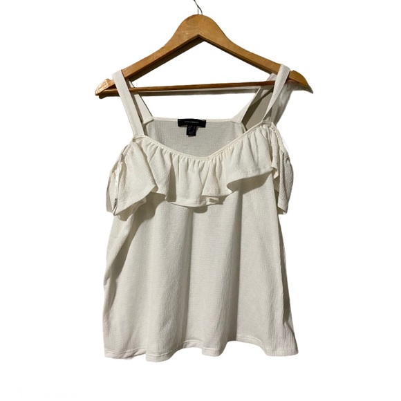 Atmosphere Tops - Atmosphere Off the shoulder ruffle trim size 10